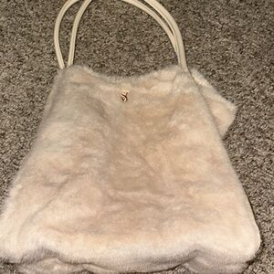 Victoria secret fuzzy tote bag